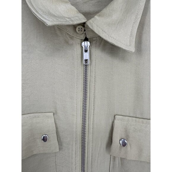 ATM Anthony Thomas Melillo Jumpsuit Satin Utility in Green Putty Women’s S EUC - Picture 3 of 10